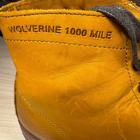 Wolverine Men's 1000 Mile Tan Leather Boots - Picture 6 of 7